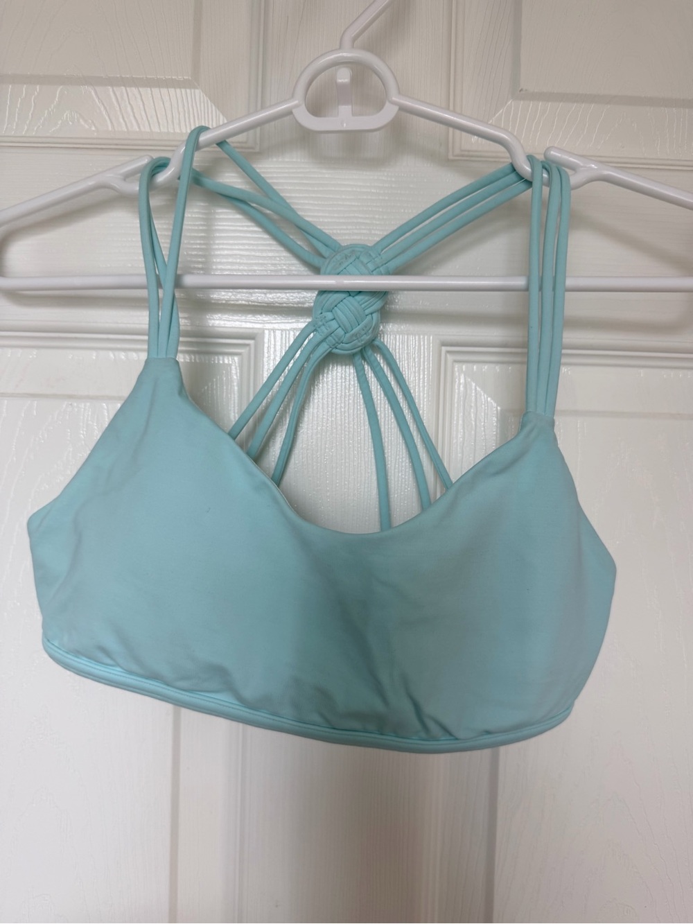 lululemon athletica Light Aqua Strappy Back Sports Bra